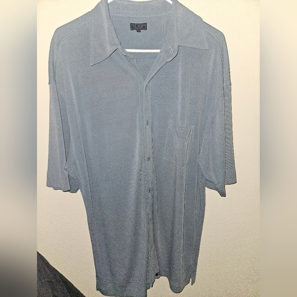 Ted Baker Mens Button Up Short Sleeve Top Size 4 - Picture 1 of 14